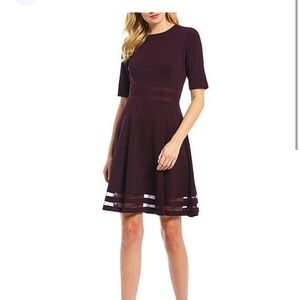 Calvin Klein Burgundy Dress